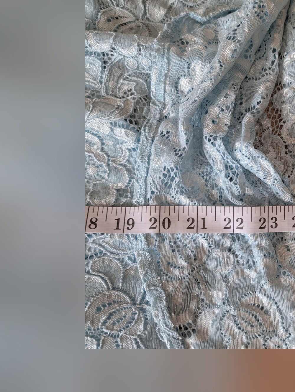 Ruby Rd. Powder Blue Floral Lace Tunic - Picture 4 of 8